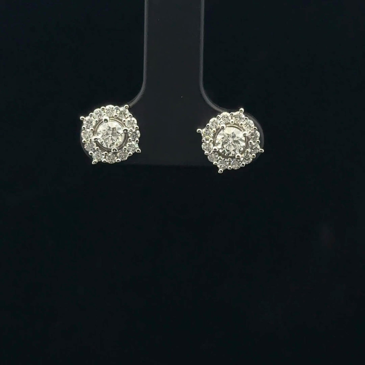 0.75cctw 0.20ct each Halo G/SI2 - 10KW - Natural Diamond - 53364