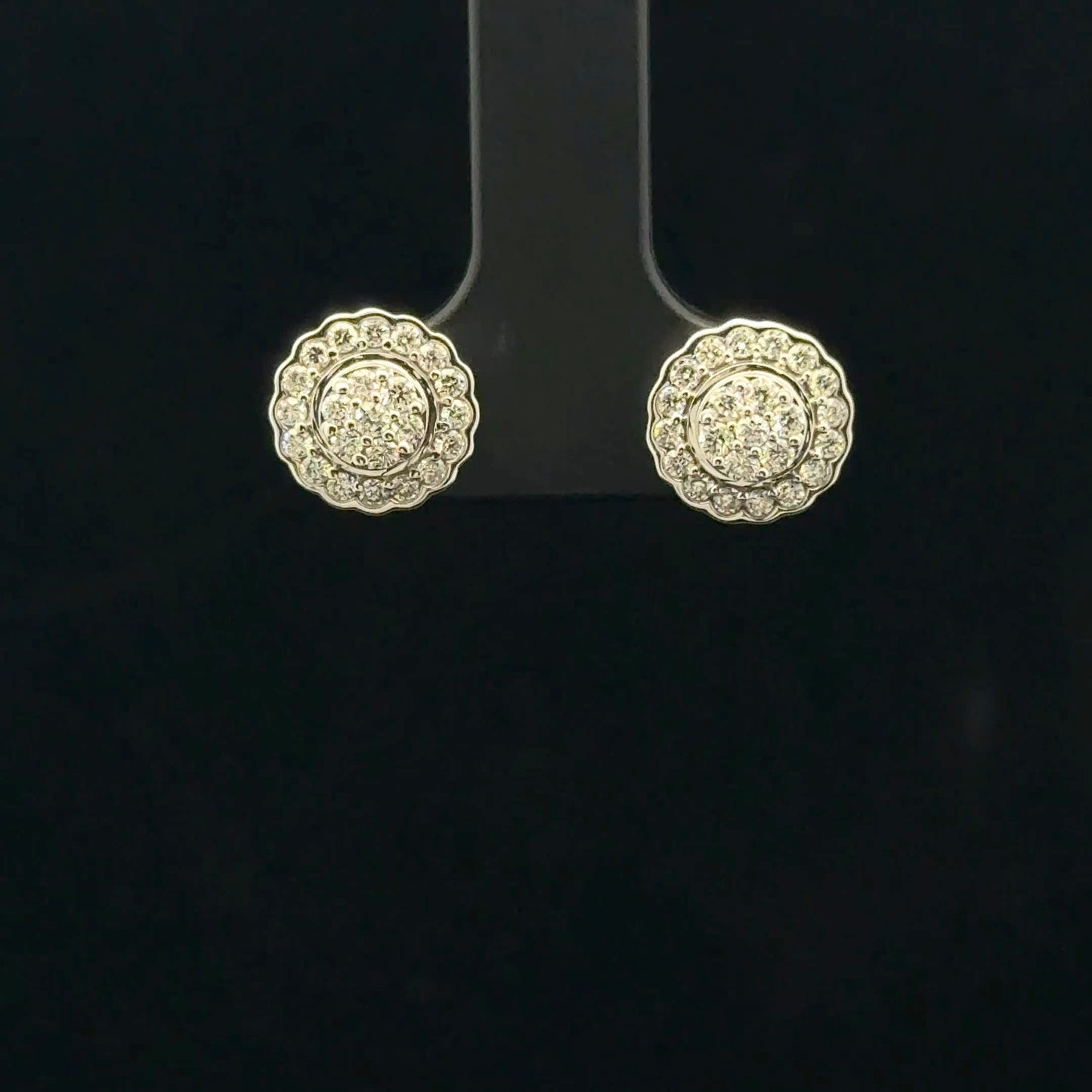 0.33ctw G/SI1 Flower Halo - 10KW - Natural Diamond - 53373