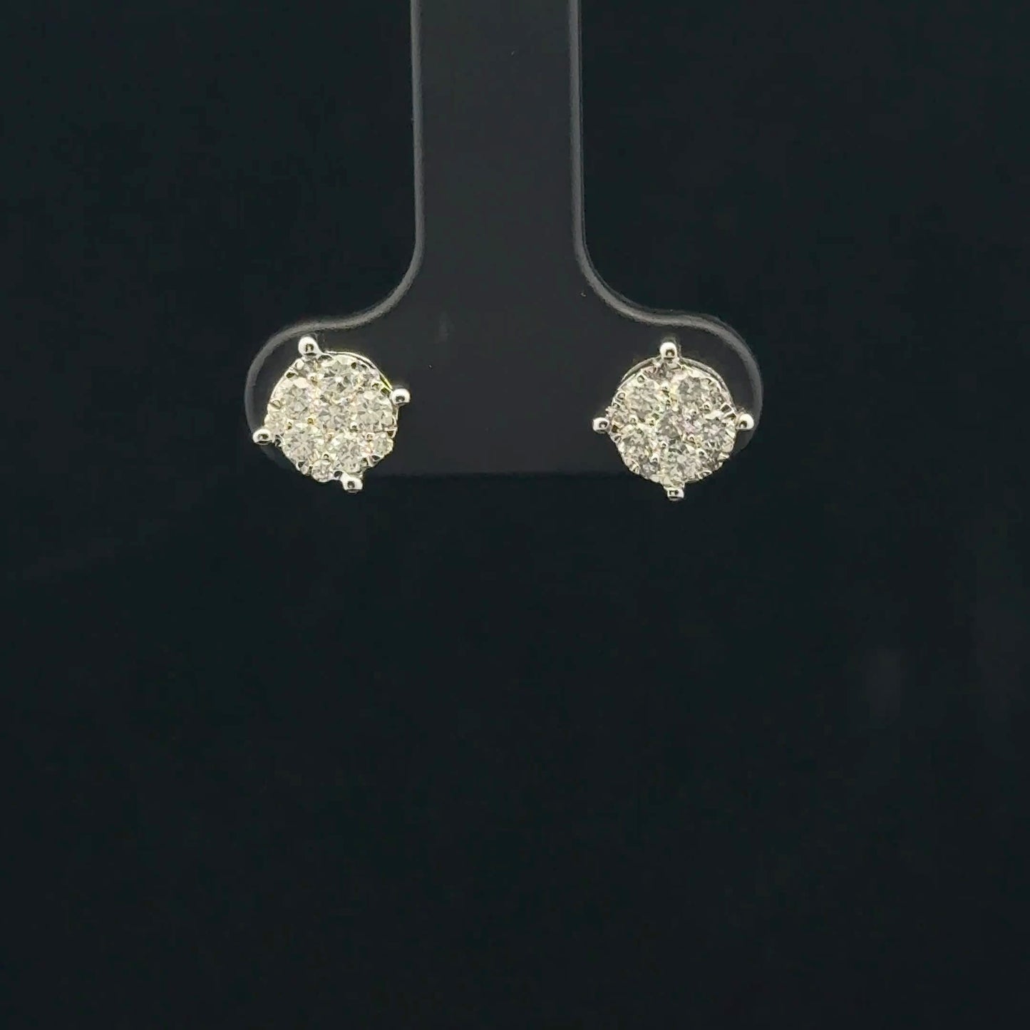 0.38ctw G/SI2 Four Prong Studs - 10KW - Natural Diamond - 53374