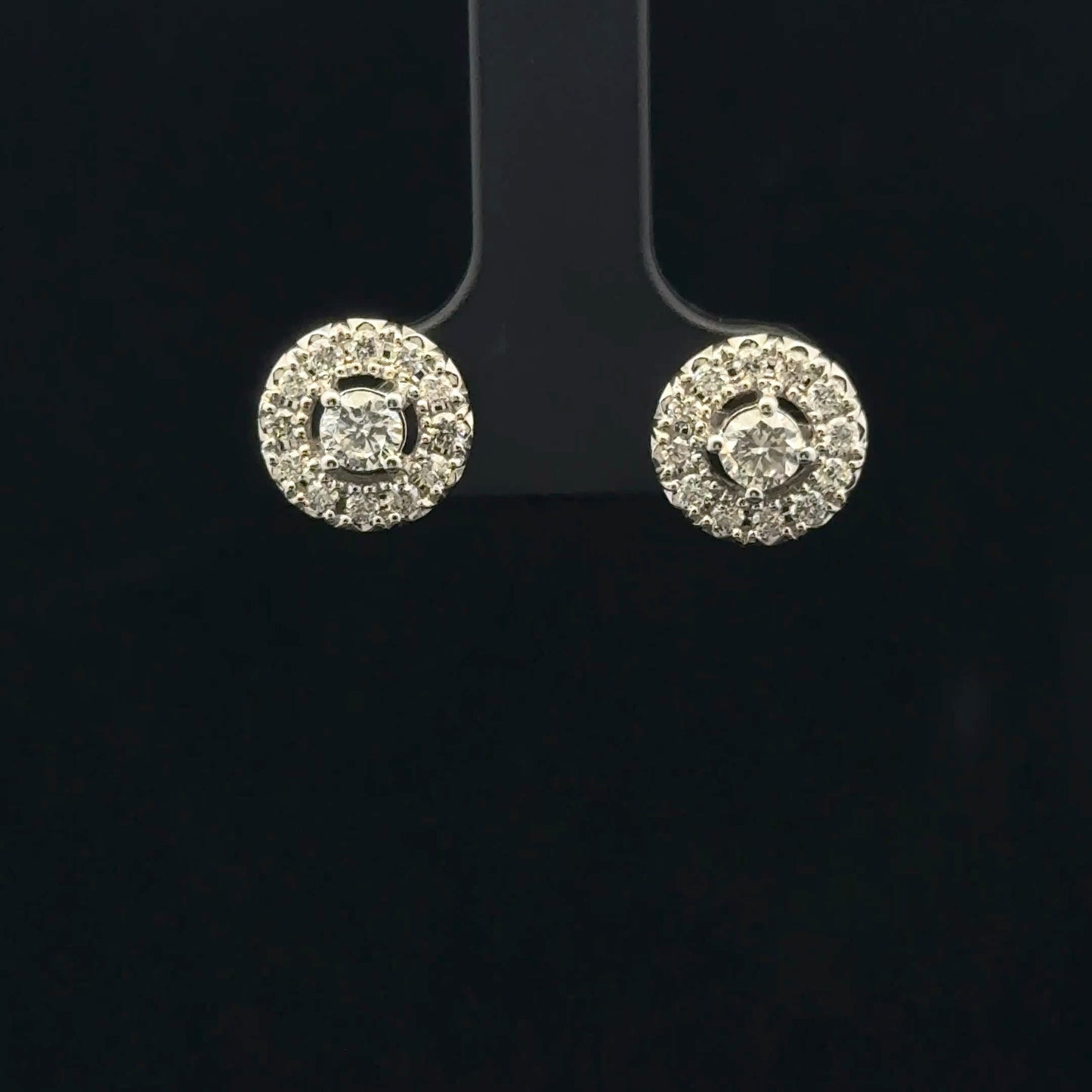 1ctw 0.25ctr each Halo G/SI1 - 10KW - Natural Diamond - 53378