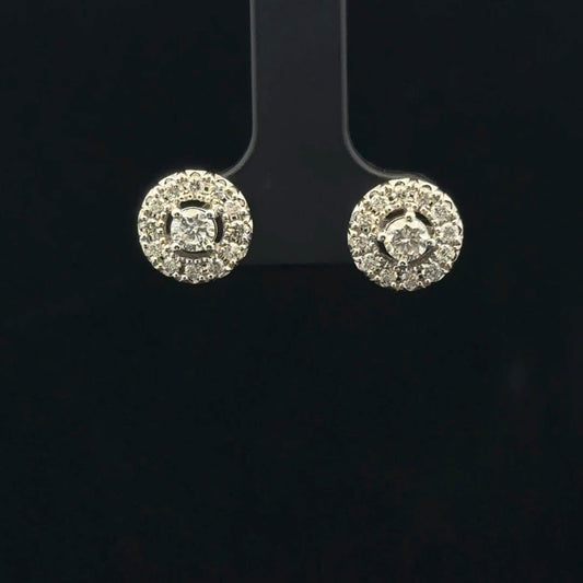 1ctw 0.25ctr each Halo G/SI1 - 10KW - Natural Diamond - 53378