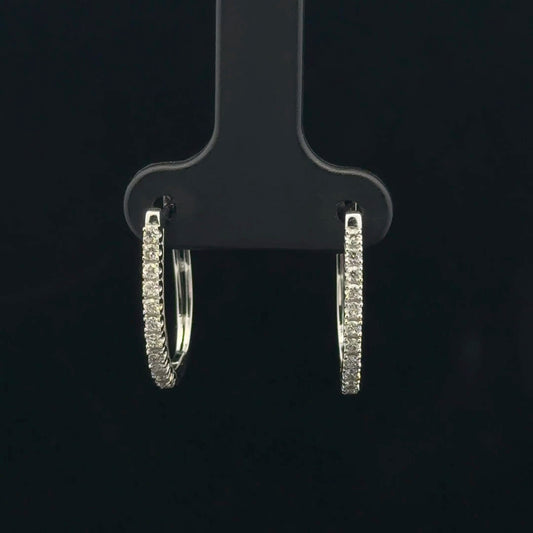 0.25ctw G/Si1 Midi Hoop - 10KW - Natural Diamond - 53379