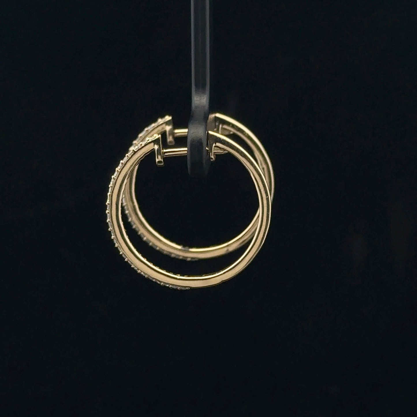 0.27ctw G/SI2 Hoops - 14KY - Natural Diamond - 53381