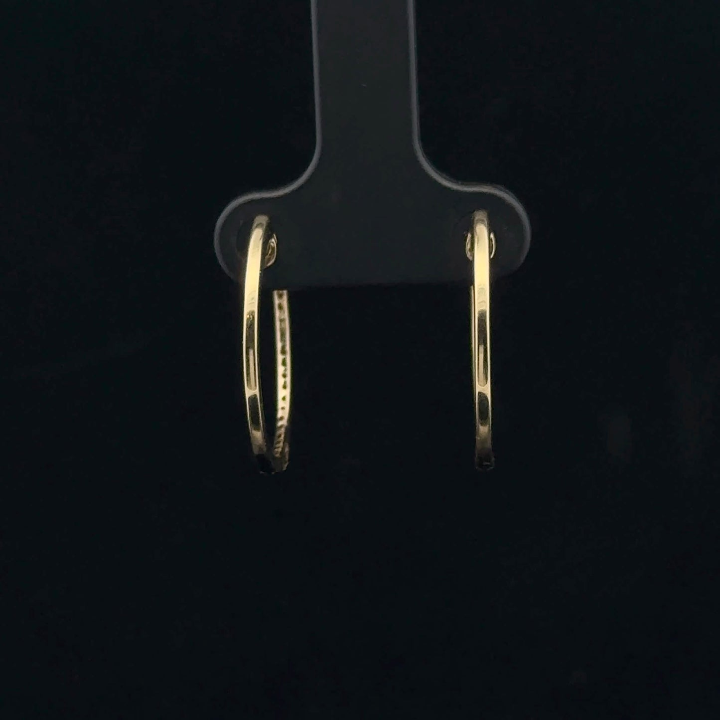 0.27ctw G/SI2 Hoops - 14KY - Natural Diamond - 53381