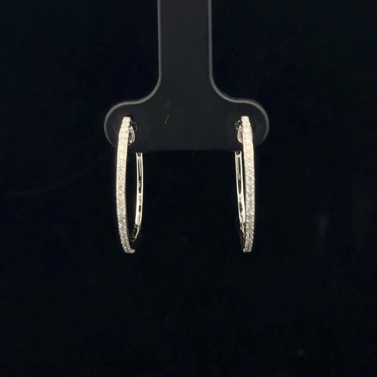0.27ctw G/SI2 Hoops - 14KW - Natural Diamond - 53382