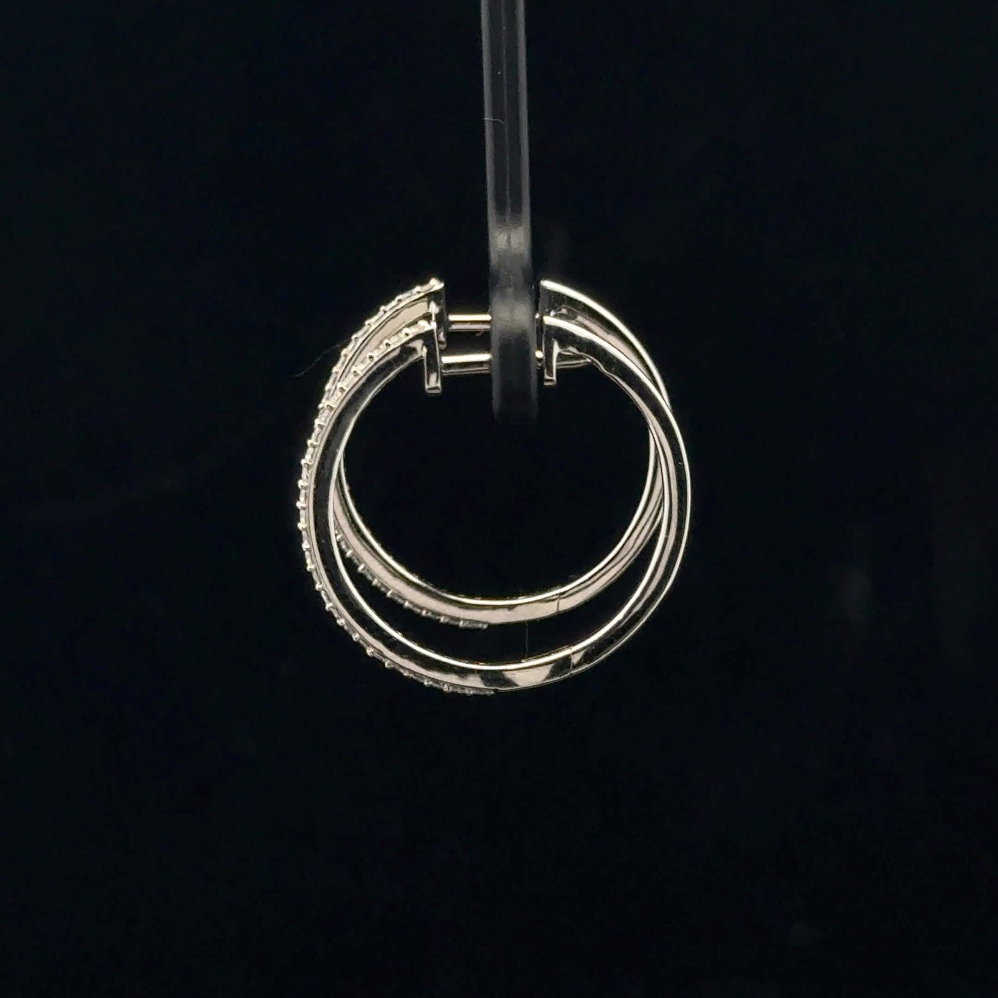 0.27ctw G/SI2 Hoops - 14KW - Natural Diamond - 53382