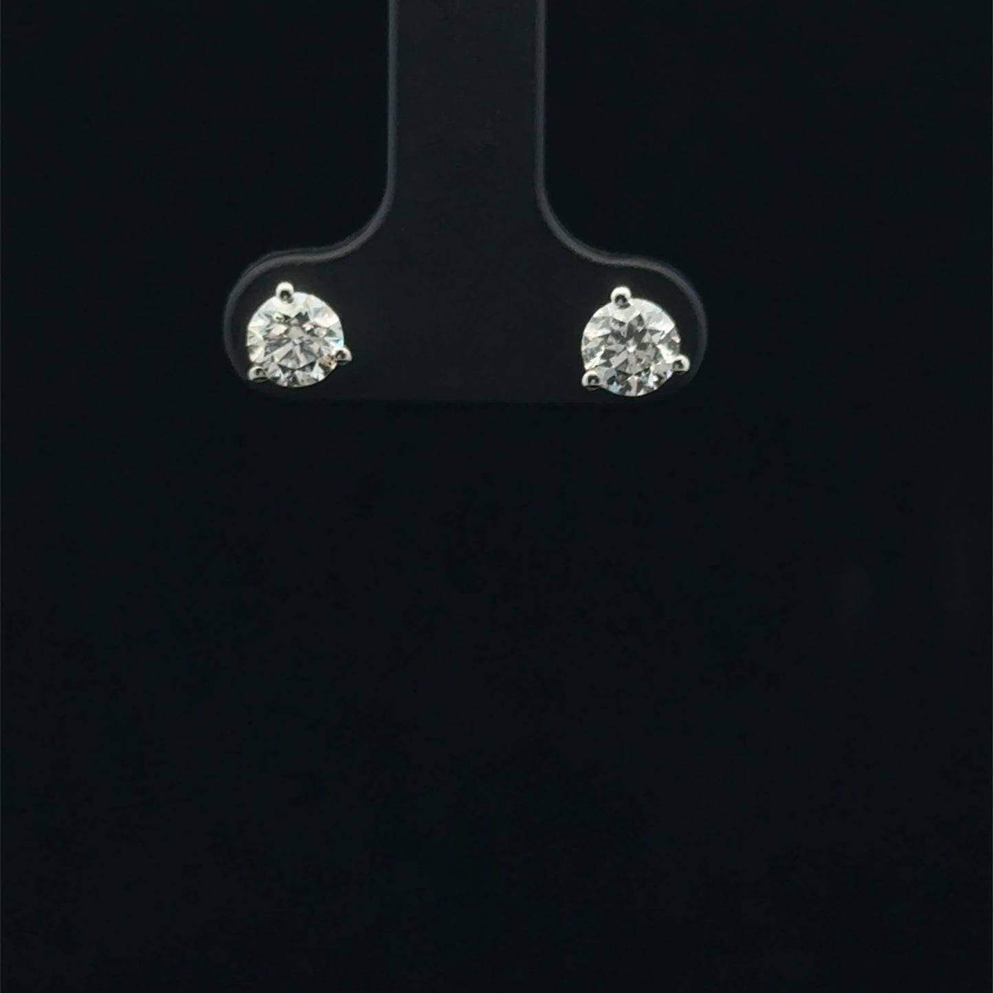 0.90ctw F/SI2 Martini Studs - 14KW - Natural Diamond - 53401