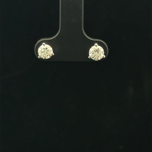 0.75ctw E/SI2 Martini Studs - 14KW - Natural Diamond - 53403