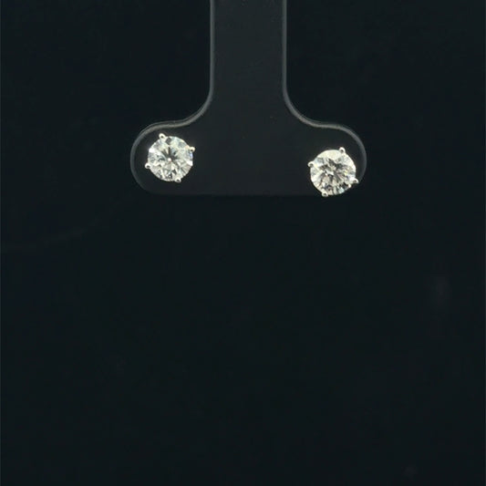 0.80ctw F/SI2 Four Prong Screw - 14KW - Natural Diamond - 53408