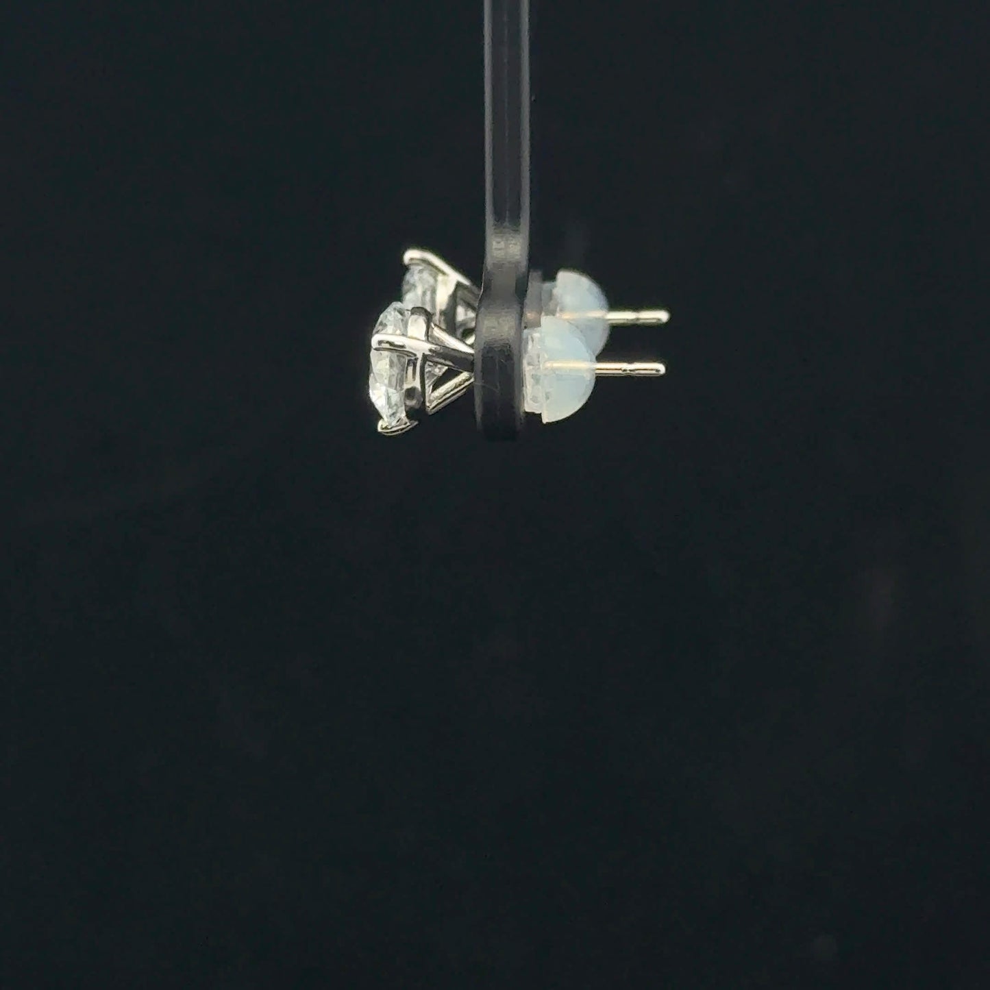 2ctw 1ct each E/SI2 Martini Studs - 10KW - Lab Diamond - 53409