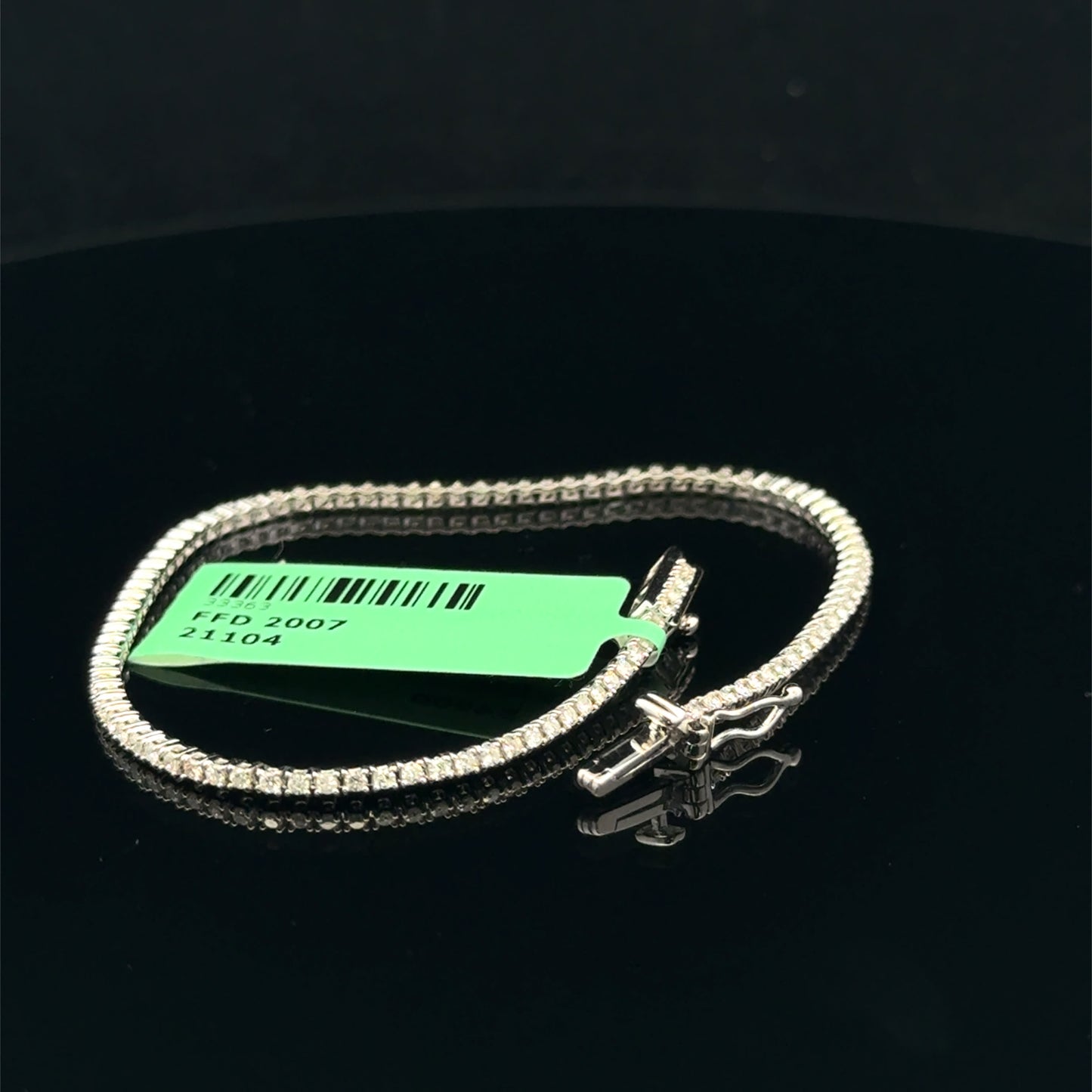 0.93ctw G/SI2 Tennis Bracelet - 14KW - Natural Diamond - 53411