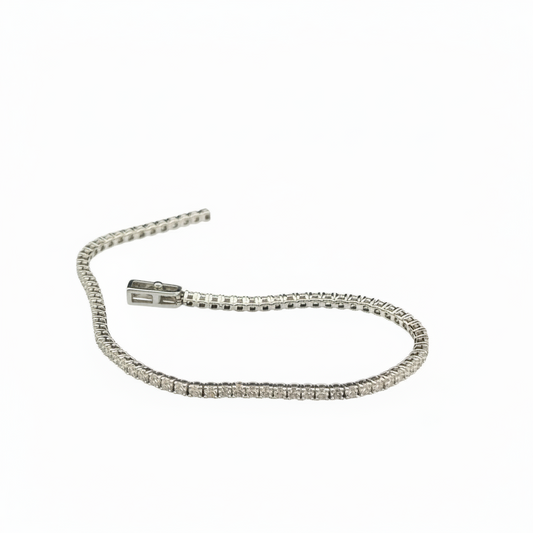 2.05ctw G/SI2 Tennis Bracelet - 14KW - Natural Diamond - 53414