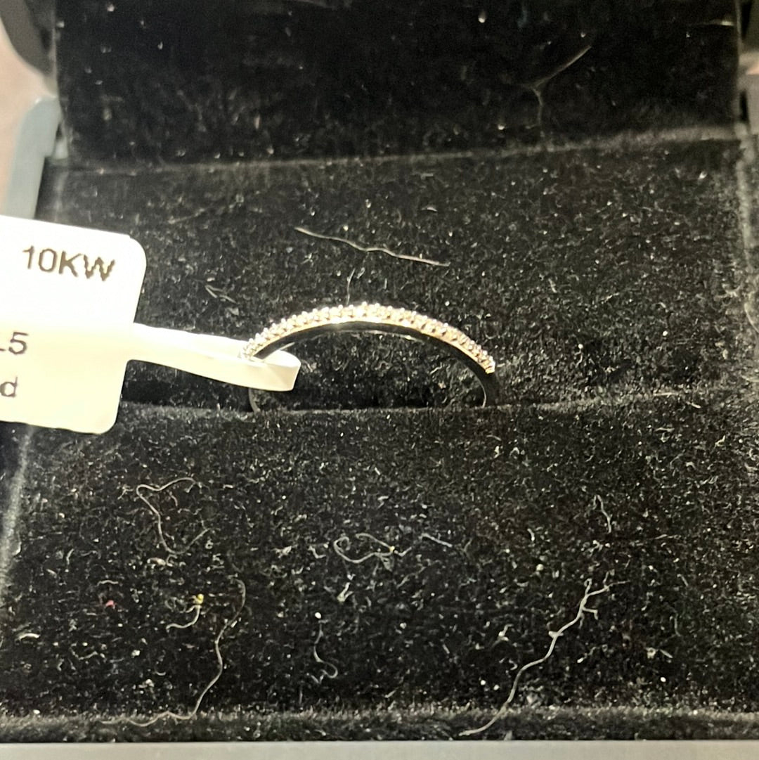 Thin band - 10KW - 0.10ctw I/I1 #6.5 - Natural diamond - 34432
