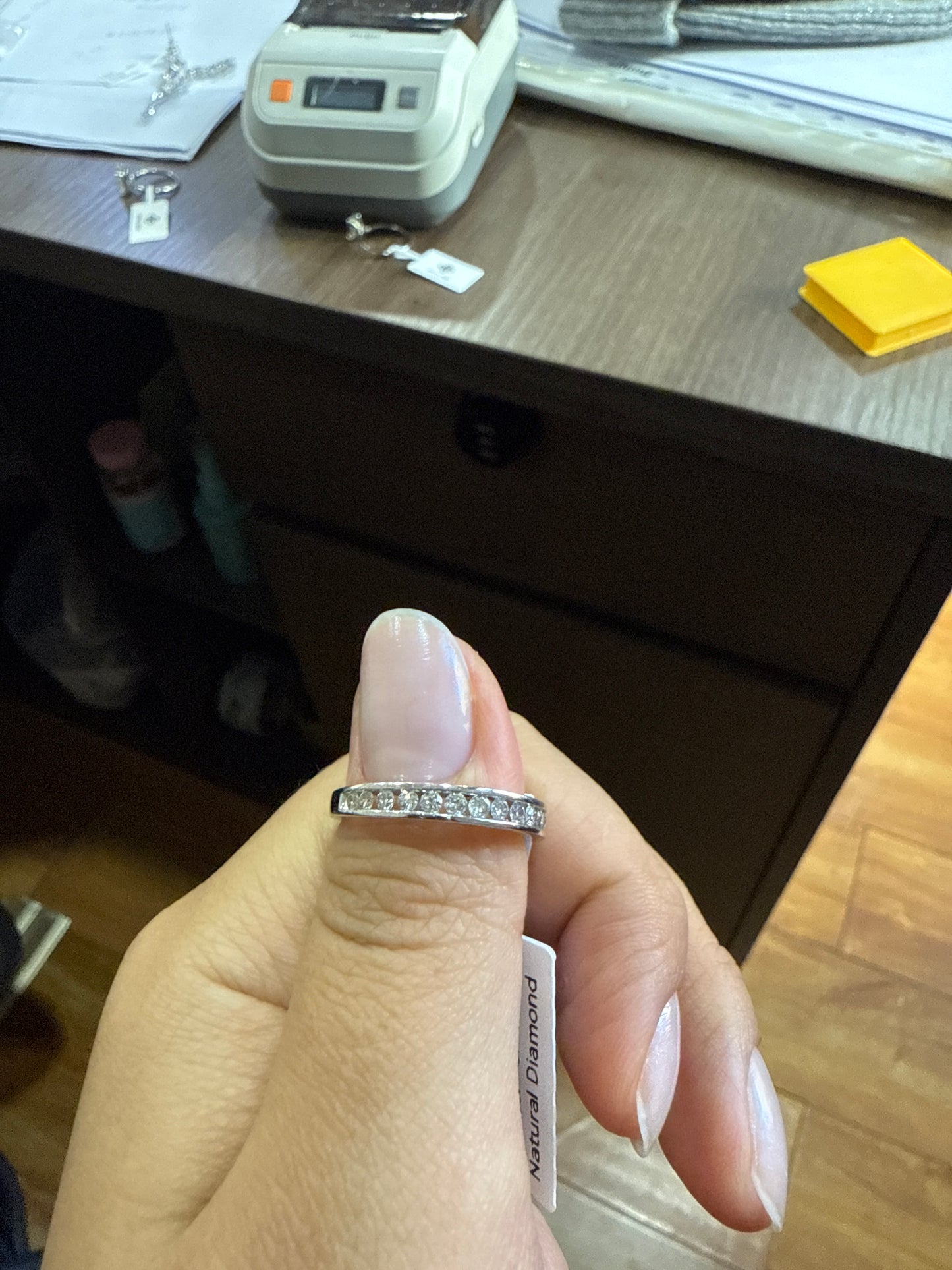 43460 Chanel band 0.20ctw G/I1 #7 Natural diamond