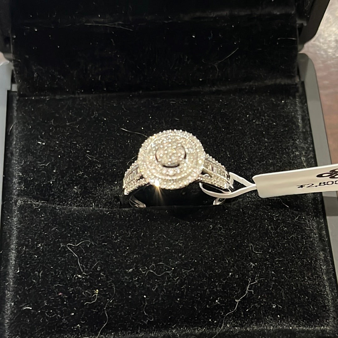 Halo bridal - 10KW - 0.40ctw I/I1 #6.5 - Natural diamond - 34431