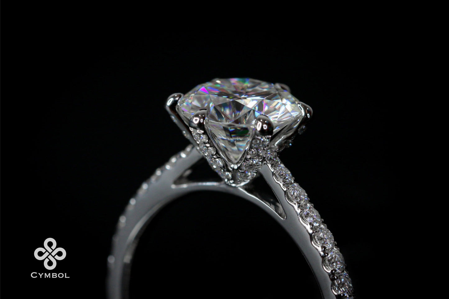 1ct D/VVS1 31007838 - 14KW - Moissanite - 13033W1-5.5