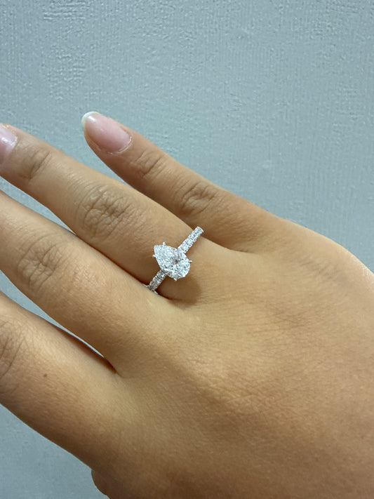 53479 - 1.04ct D/VS1 #6.5 - LG598345110 - Lab Diamond - Pear
