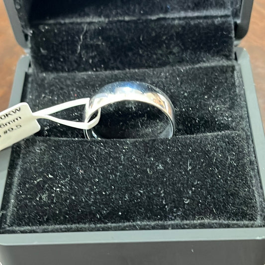 Wedding band 6mm - 10KW - Comfort 5.50g #9.5 - White gold - 34228
