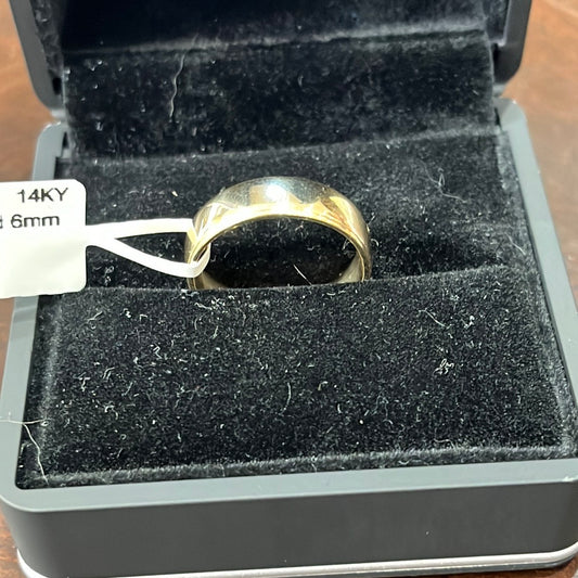 Wedding band 6mm - 14KY - 5.2g #9 - Yellow gold - 34254