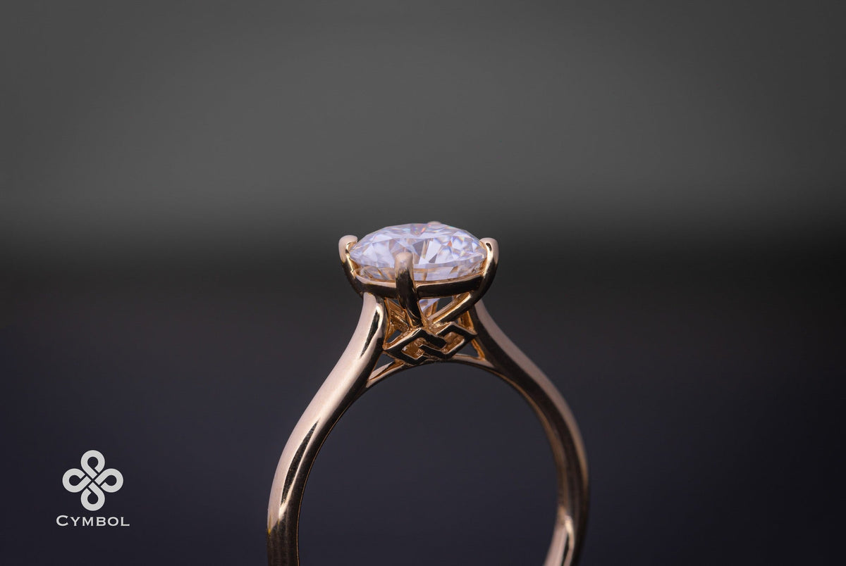 1.04ct D/VS1 LG604381841 - 14KY - Lab Diamond - 42154Y1-5.5