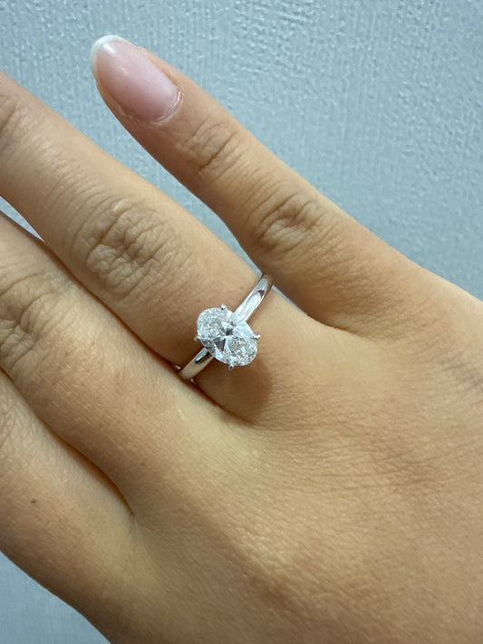 53478 - 1.01ct F/VS2 #6.5 - LG595305777 - Lab Diamond - Oval