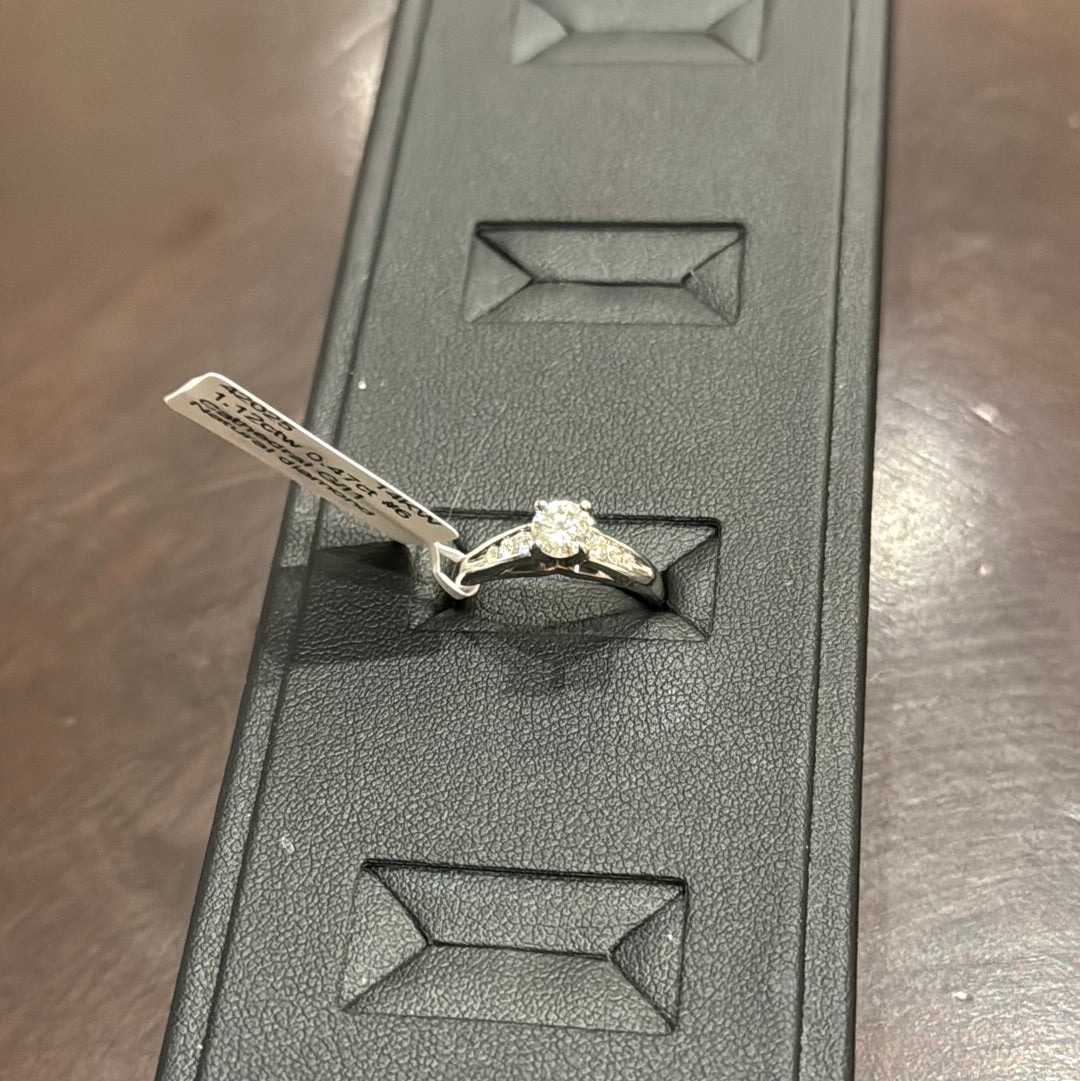 Cathedral G/I1 1.12ctw 0.47ct #6 14KW - Natural diamond 42025