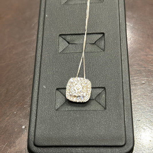 Halo Cushion 1ctw. H. I1. 10KW - Natural Diamond 42069