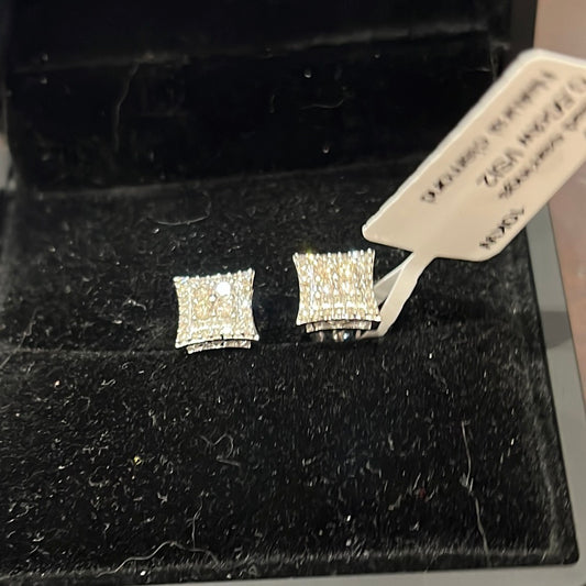 Quad earrings - 10KW - 0.50ctw I/SI2 - Natural diamond - 34353