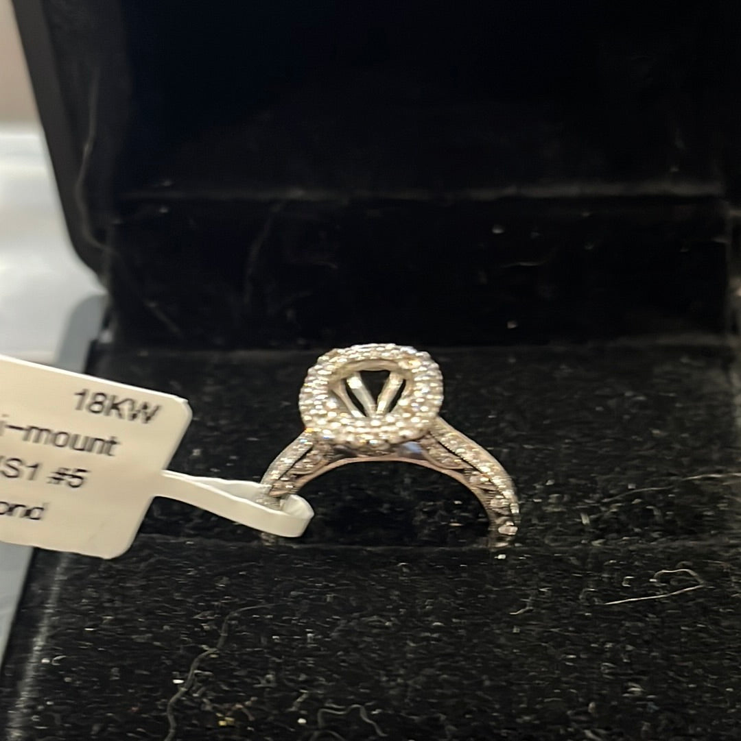 Tacori semi-mount - 18KW - 0.60ctw G/VS1 #5 - Natural diamond - 34203