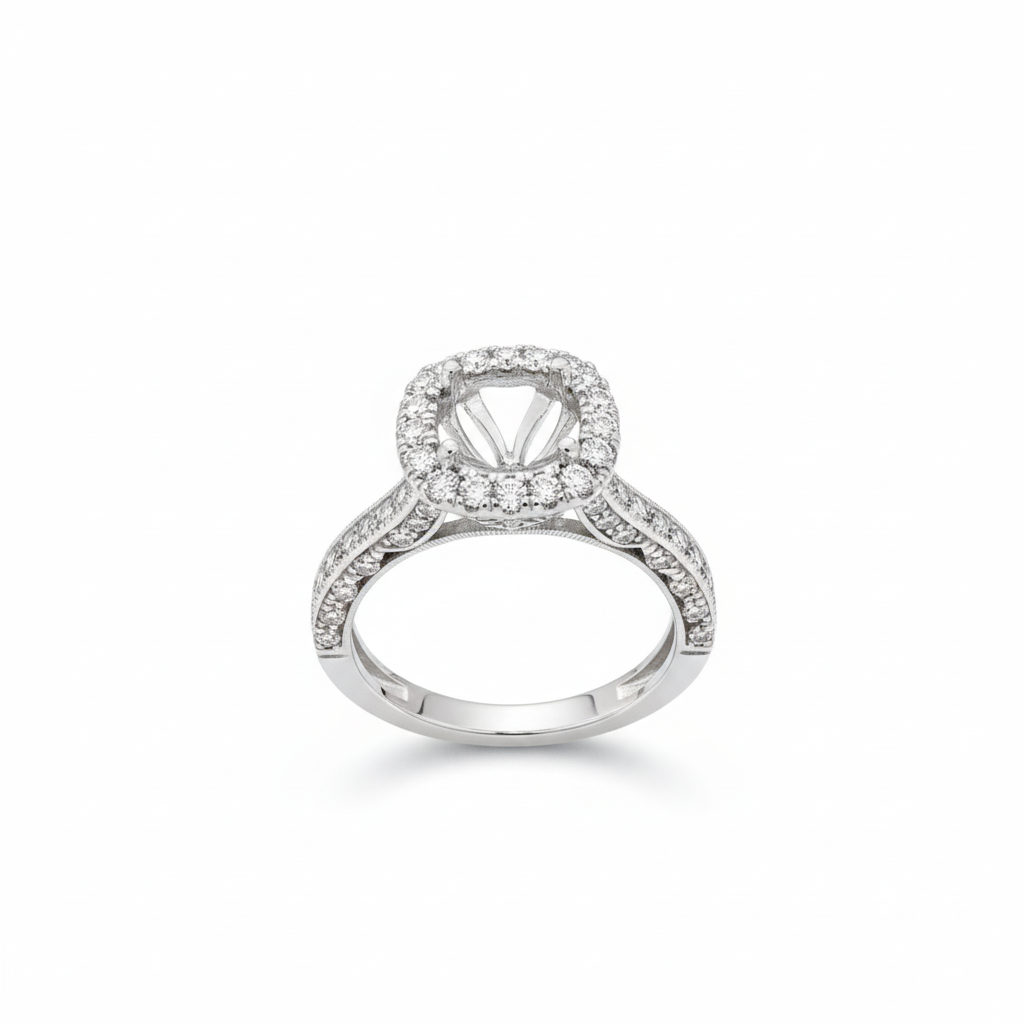 Tacori semi-mount - 18KW - 0.60ctw G/VS1 #5 - Natural diamond - 34203