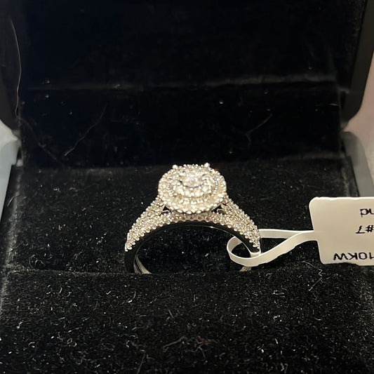 Bridal set - 10KW - 0.50ctw G/SI3 #7 - Natural diamond - 34390