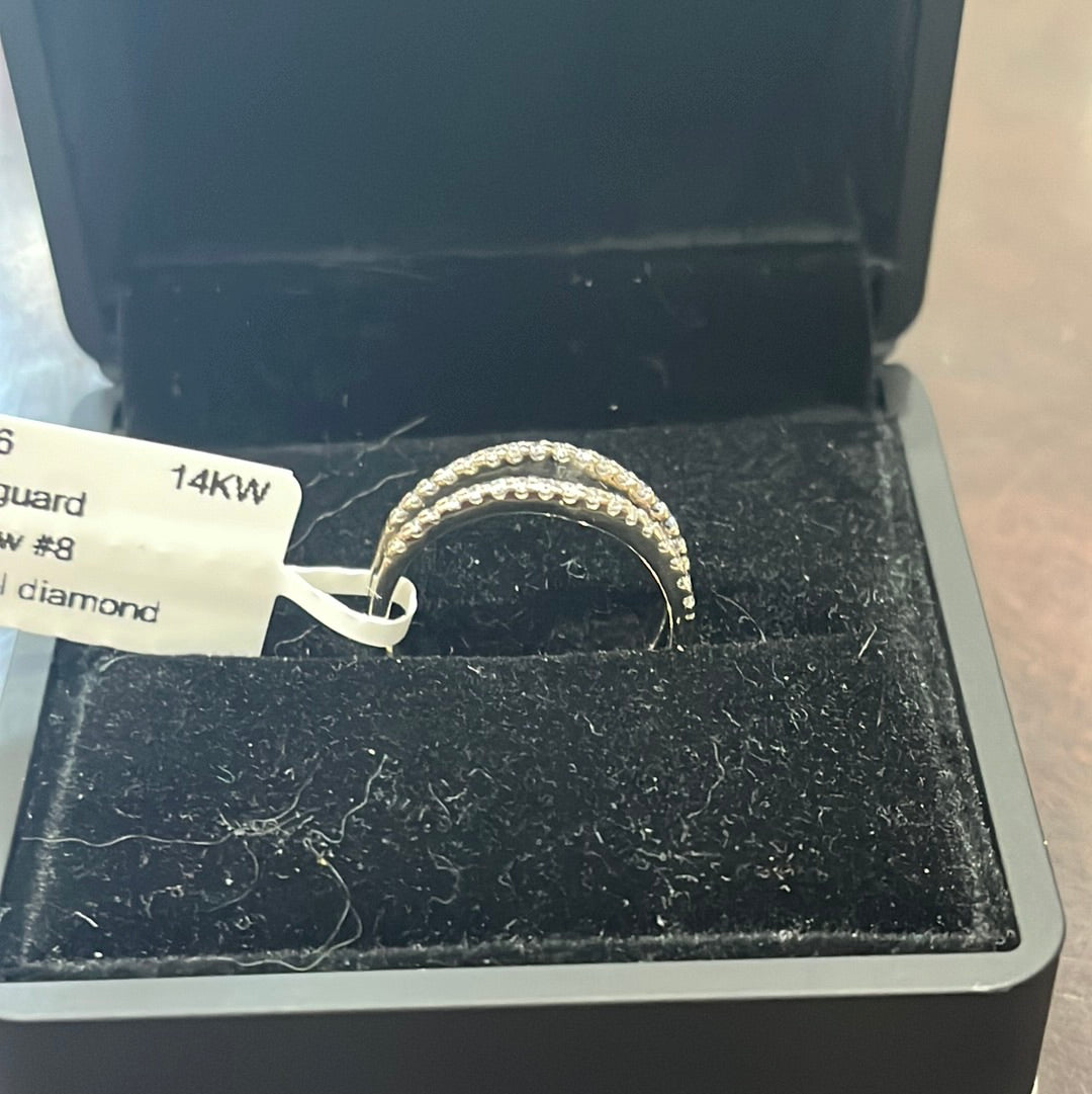 Ring guard - 14KW - 0.33ctw #8 - Natural diamond - 34206