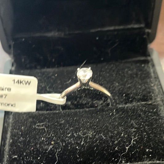 0.50ct Solitaire  - 14KW - 0.50ct F/I2 #7 - Natural diamond - 34460