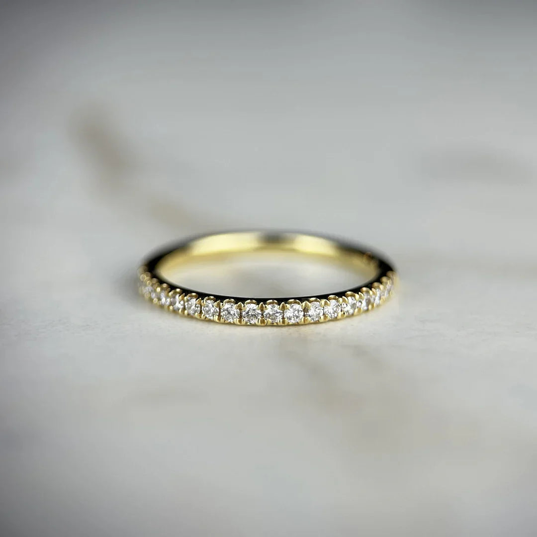 O Band - 14KY - Moissanite - 13052Y-5