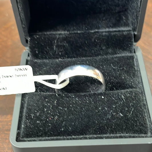 Wedding band 5mm - 10KW - 5.2g #12 - White gold - 34261
