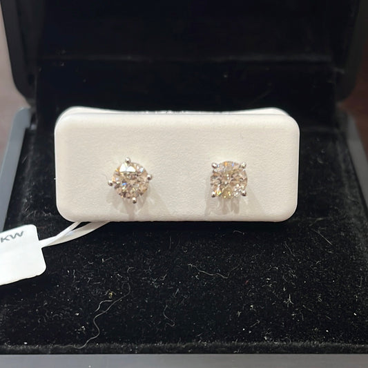 0.50ct studs - 10KW - 1ctw H/I1 - Natural diamond - 34446