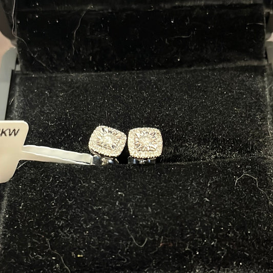 Cluster stud mini - 14KW - 0.25ctw H/SI2 - Natural diamond - 34381