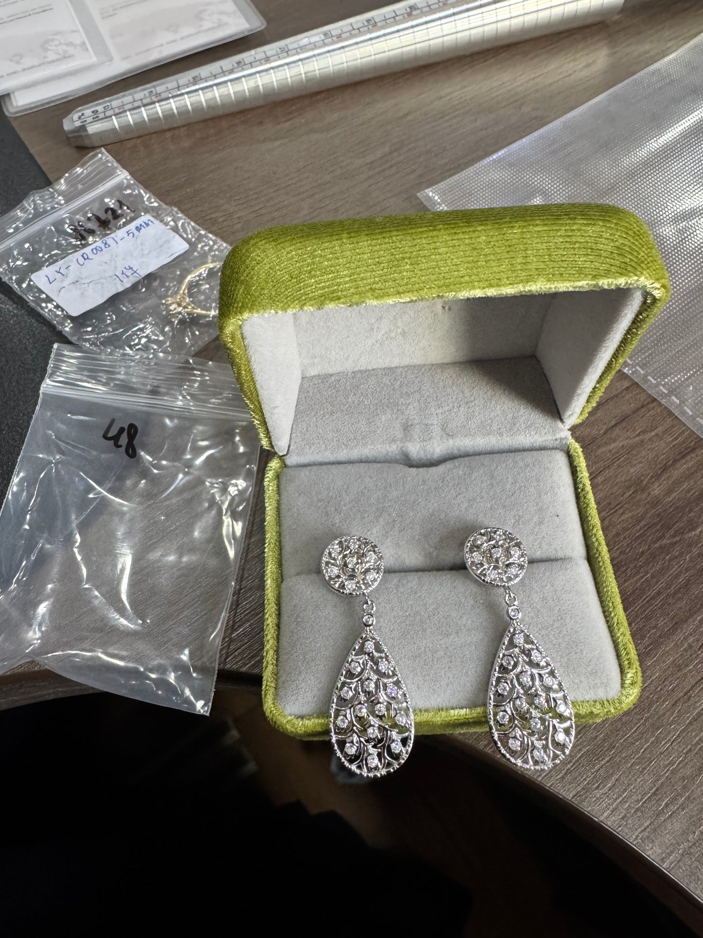 Water Drop - EarringsS925 - CZ 5 Australian - 43448