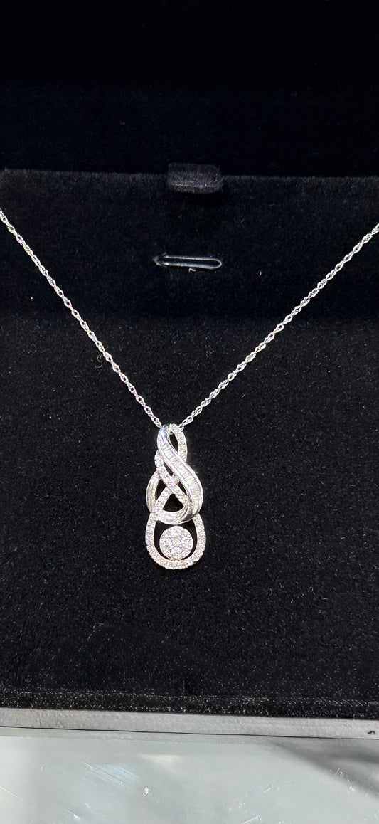 1/3 CT - Natural Diamond Necklace 10KW 33168