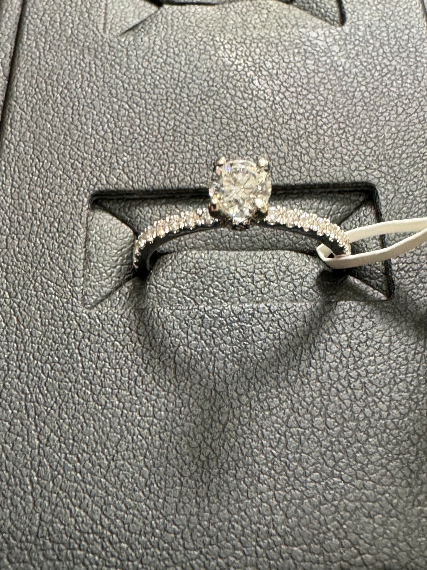 Hidden halo 0.45ct F/I1 #6 14KW - Natural Diamond 42098