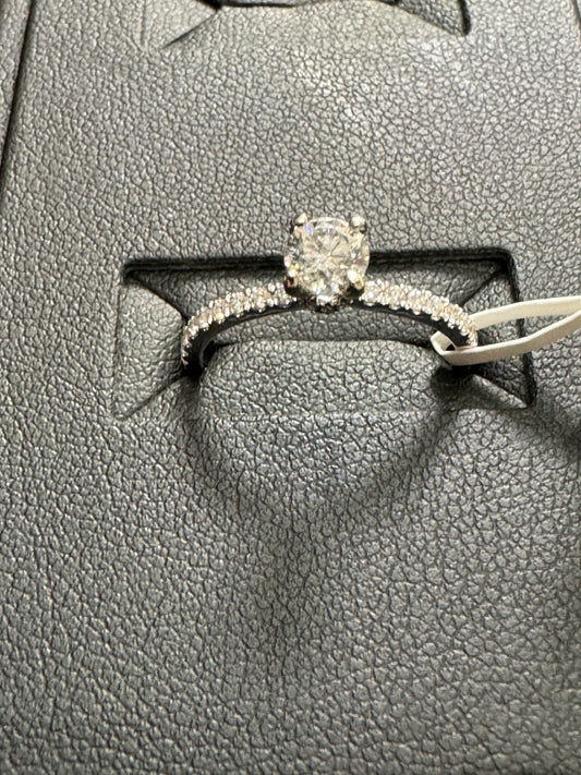 Hidden halo 0.45ct F/I1 #6 14KW - Natural Diamond 42098