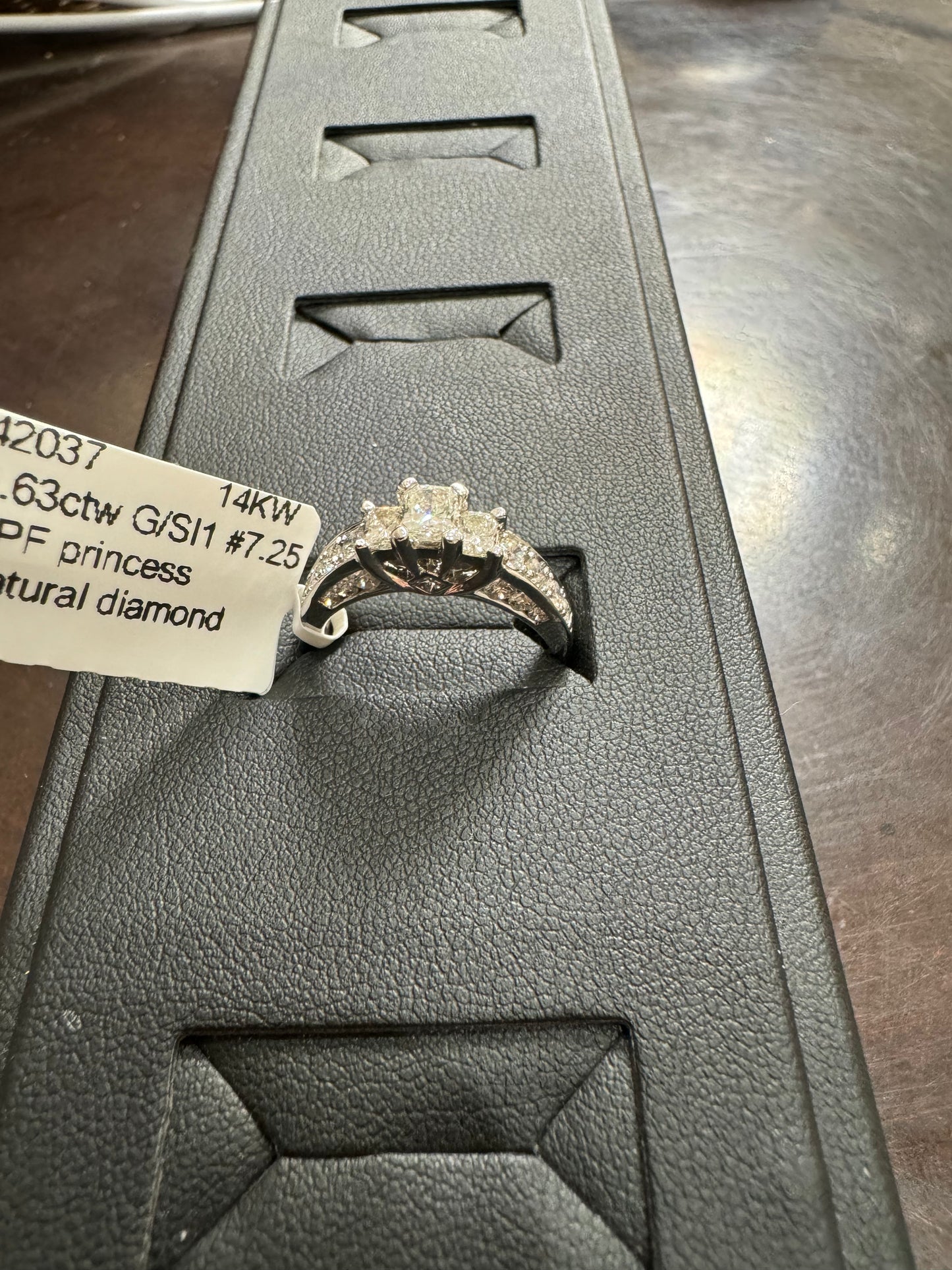 PPF princess 1.63ctw G/SI1 #7.25 14KW - Natural diamond 42037