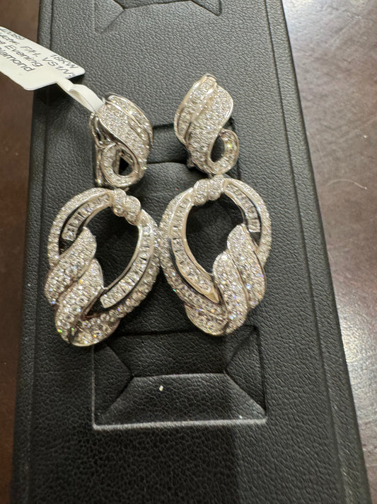 Vintage Evening 3.14ctw. F/H. VS1/VS2. 18KW - Natural Diamond 42089
