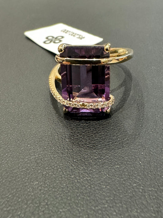 EFFY RSVP: $3124 - 6.10ct 0.09ctw #7 - 14KY - Amethyst Dmd