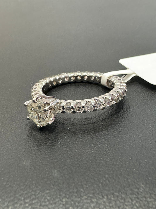 Eternity banded - 1.50ctw 0.75ct I/I #6 - 14KW - Natural Diamond