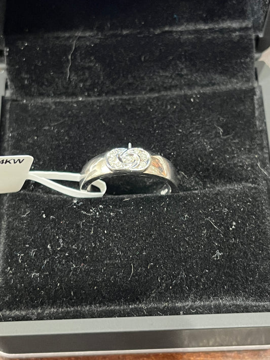 0.05ctw band - 14KW - 0.05ctw G/SI2 #6 - Natural diamond - 34239
