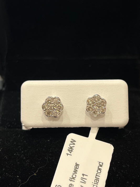 7 stone flower - 14KW - 0.50ctw I/I1 - Natural diamond - 34387