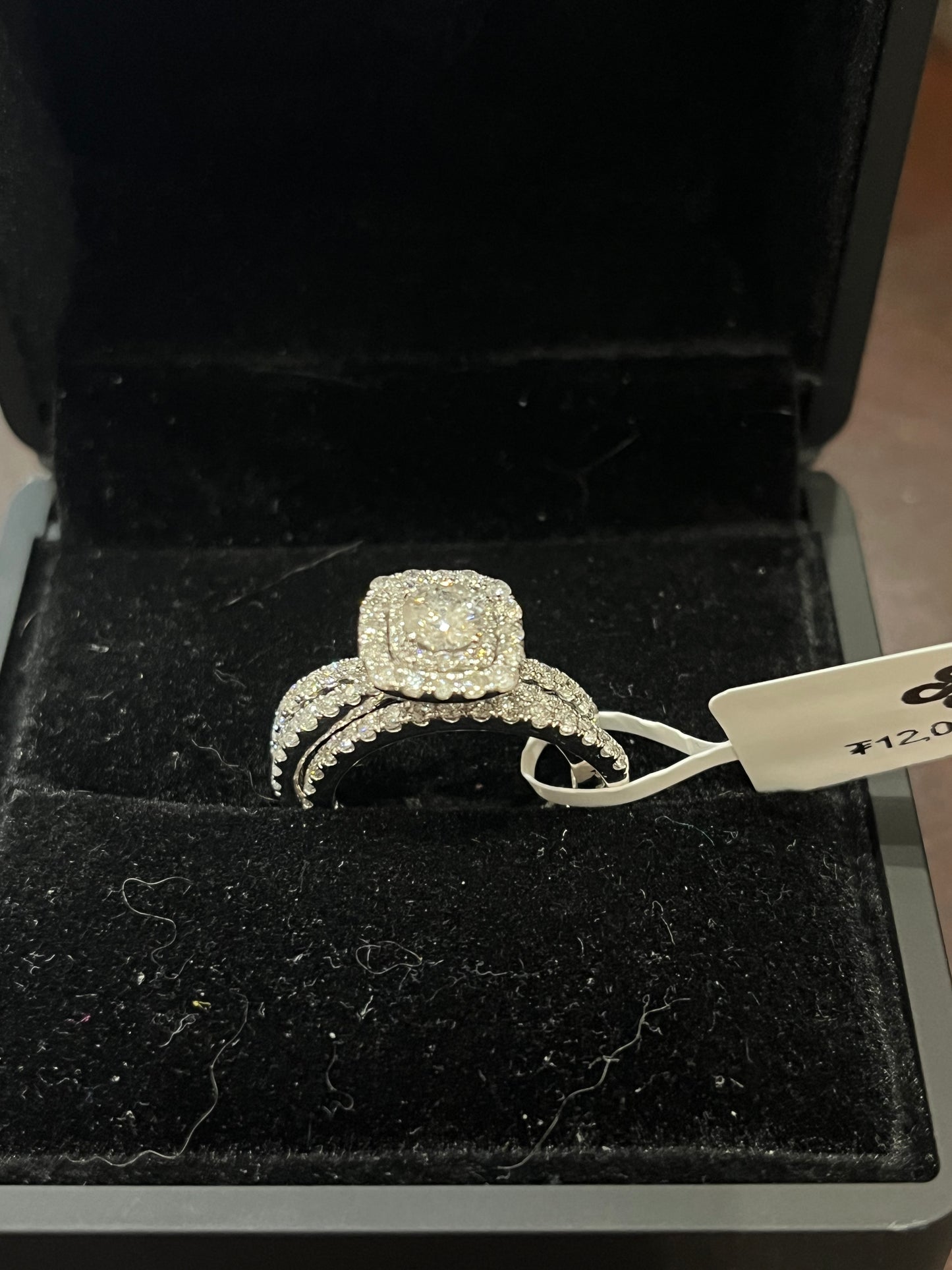 0.50ct Designer set - 14KW - 1.5ctw H/I2 #7 - Natural diamond - 34456