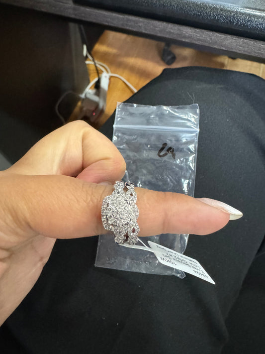 Twist Square Set - 1ctw. G/SI2 #710KW - Natural Diamond - 43424