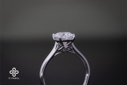 1ct D/VVS1 652654037 - 14KW - Moissanite - 13089W1-6